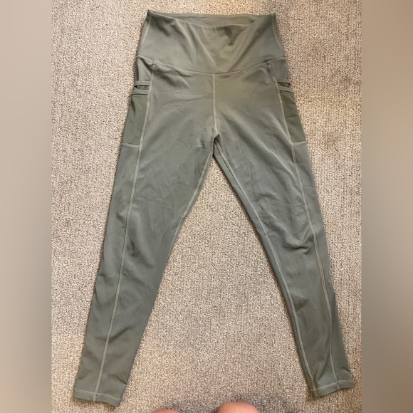 Olive green active leggings M - Picture 1 of 2